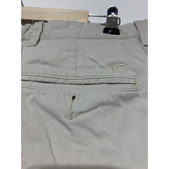 Southern Tide Mens Size 32 Tan Flat Front Pima Cotton Modal Blend Shorts Wear - Picture 4 of 12